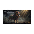 Premium Desk Mat • Majestic Patriotic Lion Mouse Pad for Office & Gaming